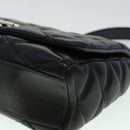 LOUIS VUITTON Quilted Martage Shoulder Bag Calfskin Black M50216 LV Auth 41876V-15