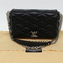 LOUIS VUITTON Quilted Martage Shoulder Bag Calfskin Black M50216 LV Auth 41876V-12