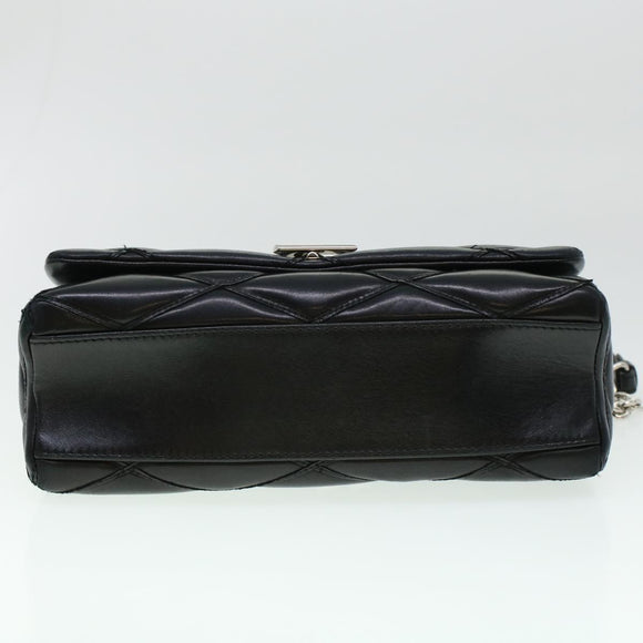 LOUIS VUITTON Quilted Martage Shoulder Bag Calfskin Black M50216 LV Auth 41876V