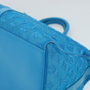 LOUIS VUITTON Mesh Keepall Triangle 50 Boston Bag Turquoise Blue M45048 42050S-8