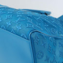 LOUIS VUITTON Mesh Keepall Triangle 50 Boston Bag Turquoise Blue M45048 42050S-16