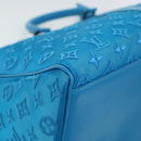 LOUIS VUITTON Mesh Keepall Triangle 50 Boston Bag Turquoise Blue M45048 42050S-17