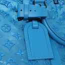 LOUIS VUITTON Mesh Keepall Triangle 50 Boston Bag Turquoise Blue M45048 42050S-19