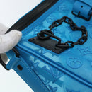 LOUIS VUITTON Mesh Keepall Triangle 50 Boston Bag Turquoise Blue M45048 42050S-9