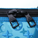 LOUIS VUITTON Mesh Keepall Triangle 50 Boston Bag Turquoise Blue M45048 42050S-20