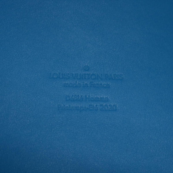 LOUIS VUITTON Mesh Keepall Triangle 50 Boston Bag Turquoise Blue M45048 42050S