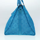 LOUIS VUITTON Mesh Keepall Triangle 50 Boston Bag Turquoise Blue M45048 42050S-3