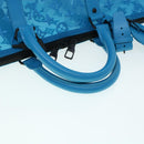 LOUIS VUITTON Mesh Keepall Triangle 50 Boston Bag Turquoise Blue M45048 42050S-7