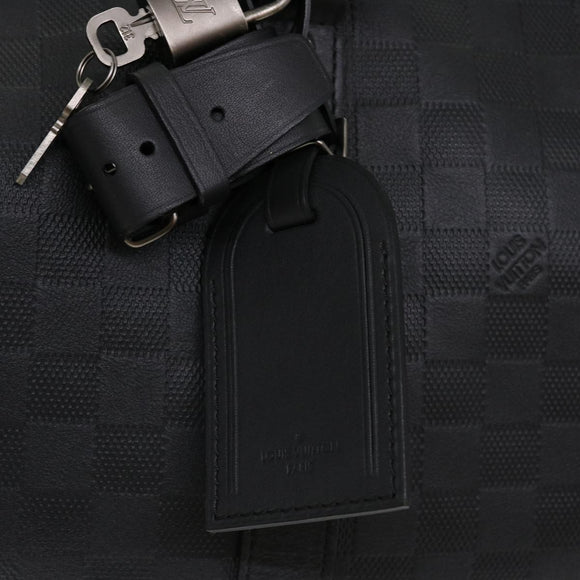 LOUIS VUITTON Damier Infini Keepall Bandouliere 45 Boston Bag  N41145 LV 42163S