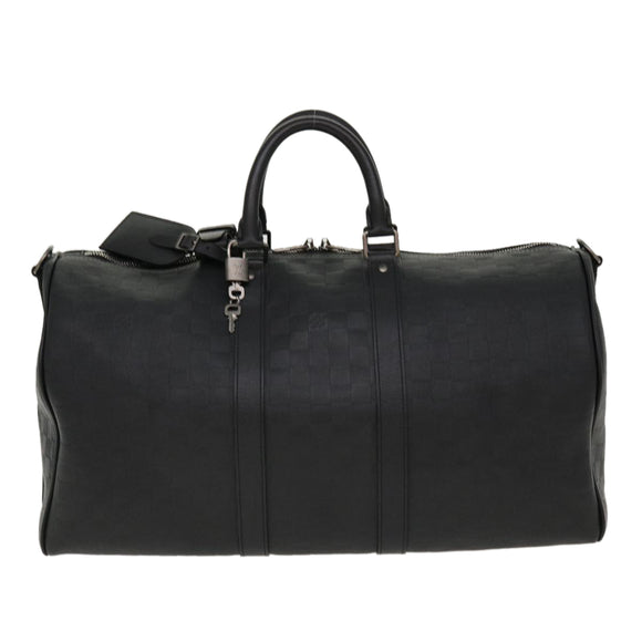 LOUIS VUITTON Damier Infini Keepall Bandouliere 45 Boston Bag  N41145 LV 42163S