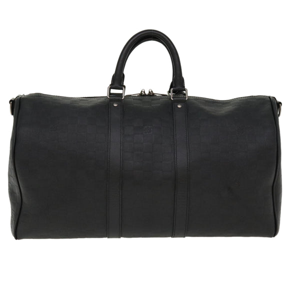 LOUIS VUITTON Damier Infini Keepall Bandouliere 45 Boston Bag  N41145 LV 42163S