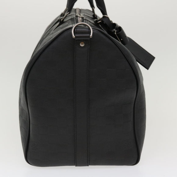 LOUIS VUITTON Damier Infini Keepall Bandouliere 45 Boston Bag  N41145 LV 42163S