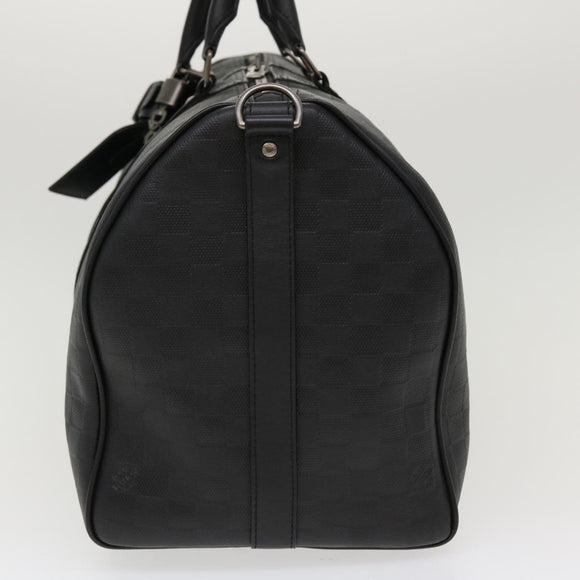 LOUIS VUITTON Damier Infini Keepall Bandouliere 45 Boston Bag  N41145 LV 42163S