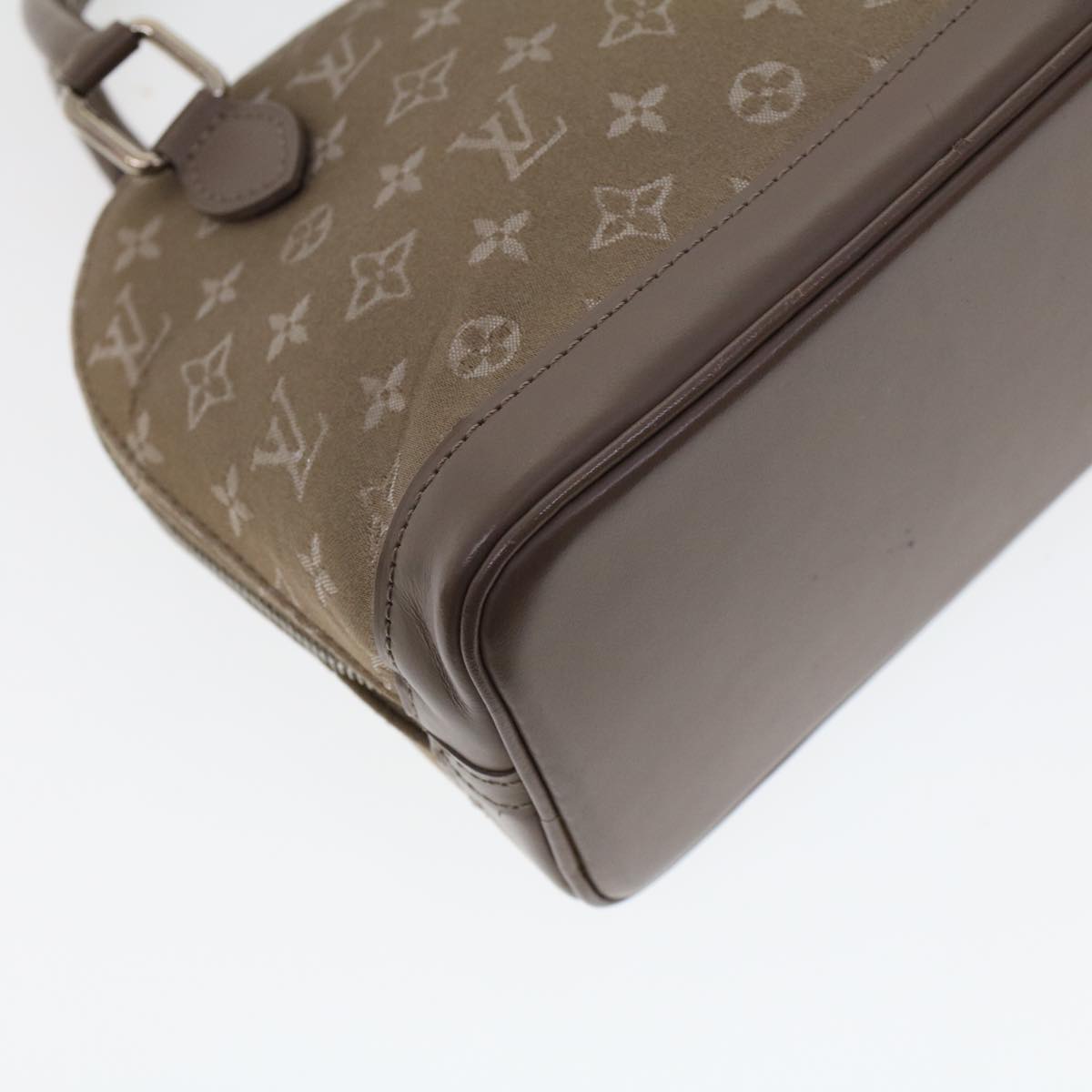 LOUIS VUITTON Monogram Satin Little Alma Hand Bag Gray M92147 LV Auth 42229