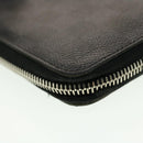 LOUIS VUITTON Damier Graphite Zippy Wallet Vertical N63095 LV Auth 42471-15