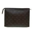 LOUIS VUITTON Monogram Poche Toilette 26 Pouch M47542 LV Auth 42564-2