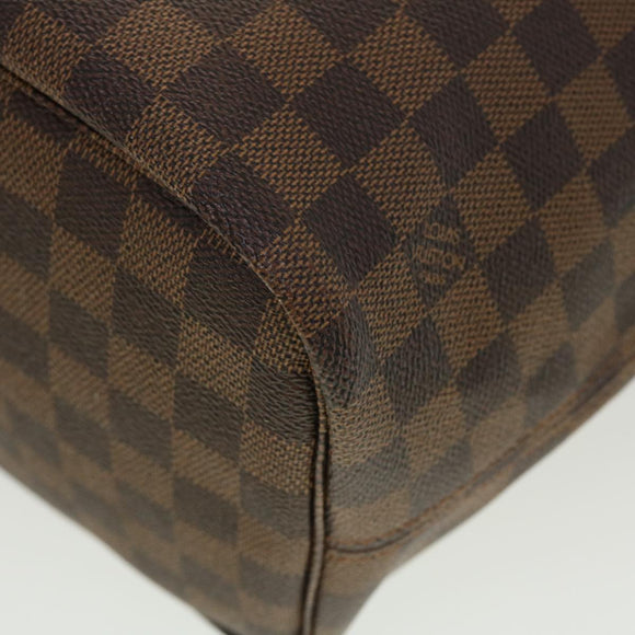 LOUIS VUITTON Damier Ebene Rose valerine Neverfull MM ToteBag N41603 Auth 42621A