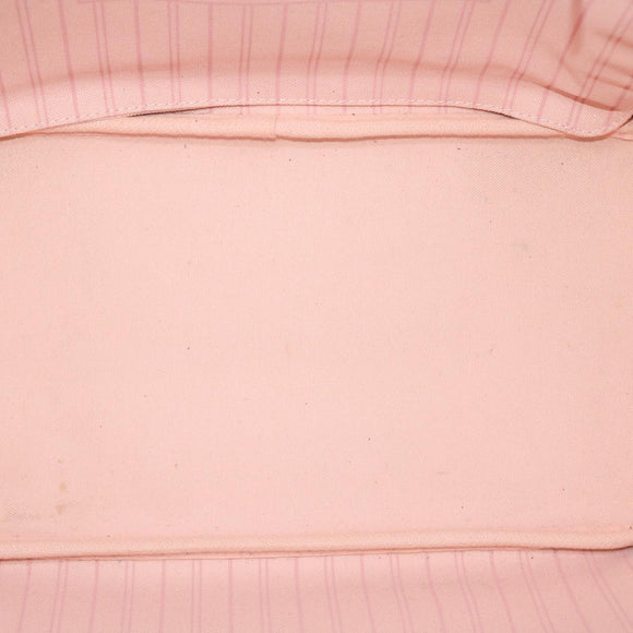 LOUIS VUITTON Damier Ebene Rose valerine Neverfull MM ToteBag N41603 Auth 42621A