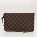 LOUIS VUITTON Damier Ebene Rose valerine Neverfull MM ToteBag N41603 Auth 42621A-22