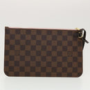 LOUIS VUITTON Damier Ebene Rose valerine Neverfull MM ToteBag N41603 Auth 42621A-23