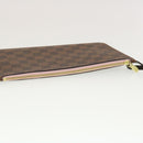 LOUIS VUITTON Damier Ebene Rose valerine Neverfull MM ToteBag N41603 Auth 42621A-24