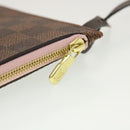 LOUIS VUITTON Damier Ebene Rose valerine Neverfull MM ToteBag N41603 Auth 42621A-26