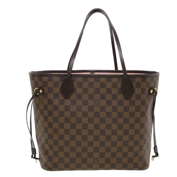 LOUIS VUITTON Damier Ebene Rose valerine Neverfull MM ToteBag N41603 Auth 42621A - 0