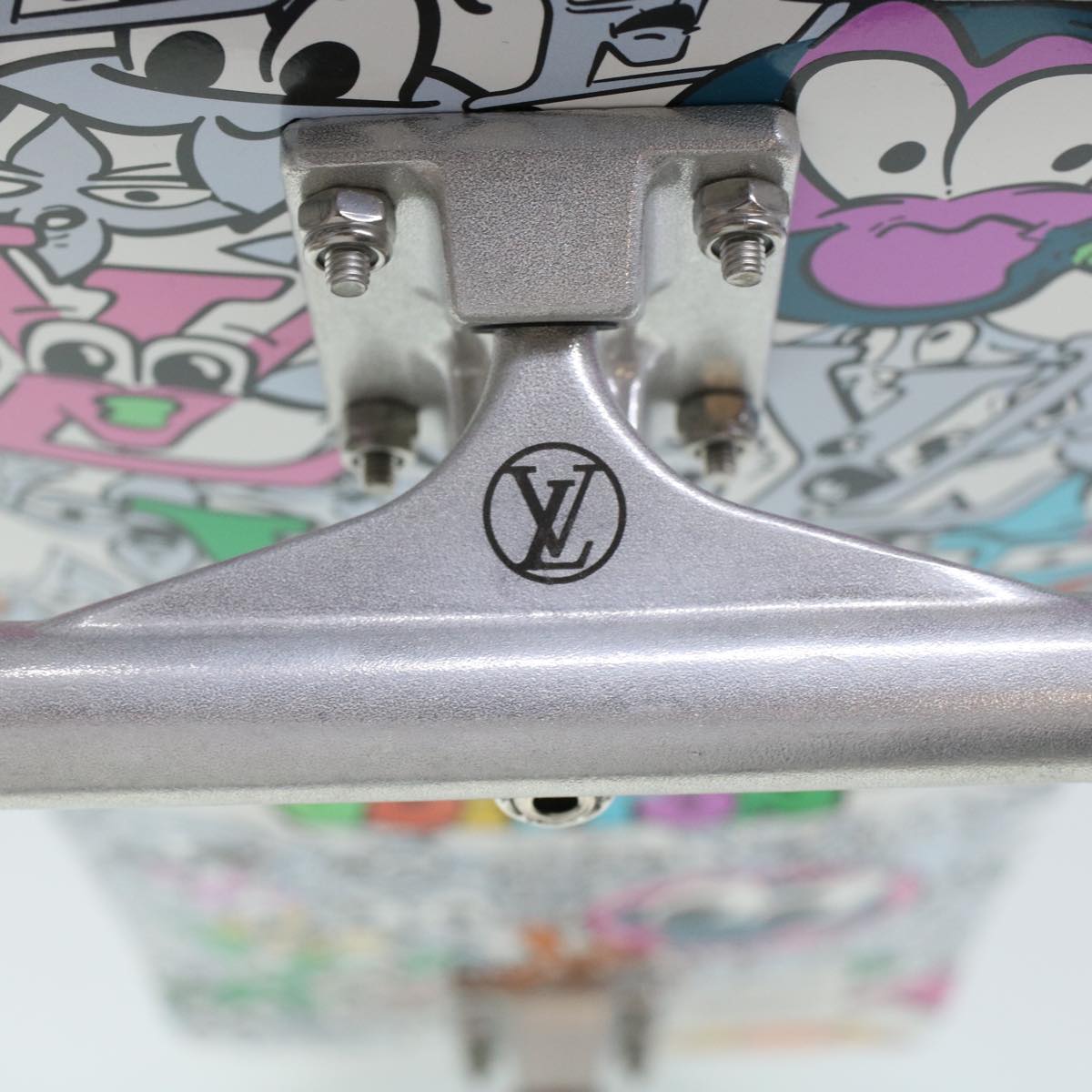 LOUIS VUITTON Monogram Comics Skateboard Maple Wood Steel GI0884 LV Auth 42822A