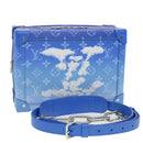 LOUIS VUITTON Monogram Clouds Soft Trunk Shoulder Bag Blue M45430 LV Auth 42826SM-1