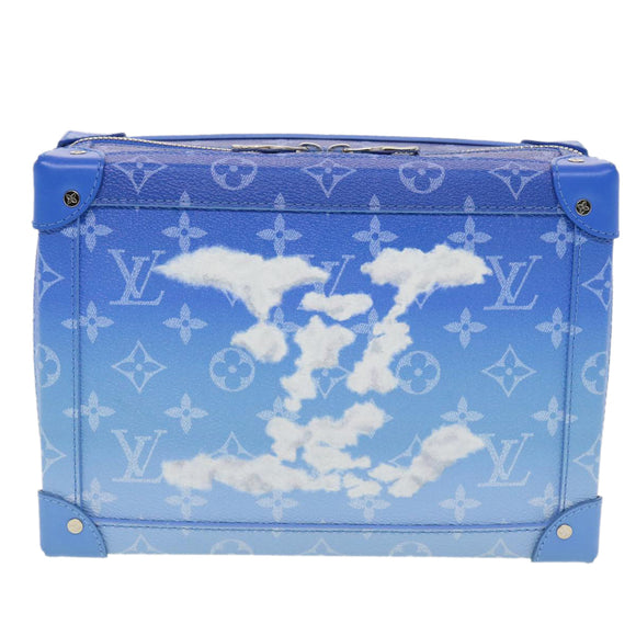 LOUIS VUITTON Monogram Clouds Soft Trunk Shoulder Bag Blue M45430 LV Auth 42826SM