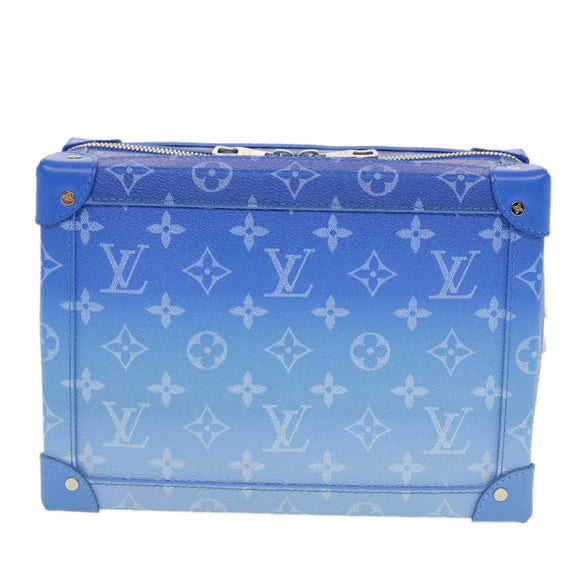 LOUIS VUITTON Monogram Clouds Soft Trunk Shoulder Bag Blue M45430 LV Auth 42826SM