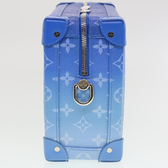 LOUIS VUITTON Monogram Clouds Soft Trunk Shoulder Bag Blue M45430 LV Auth 42826SM