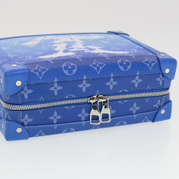 LOUIS VUITTON Monogram Clouds Soft Trunk Shoulder Bag Blue M45430 LV Auth 42826SM