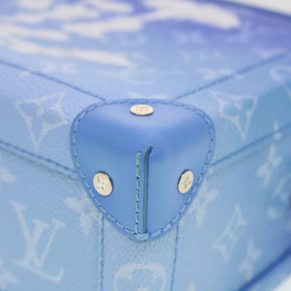 LOUIS VUITTON Monogram Clouds Soft Trunk Shoulder Bag Blue M45430 LV Auth 42826SM