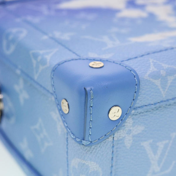 LOUIS VUITTON Monogram Clouds Soft Trunk Shoulder Bag Blue M45430 LV Auth 42826SM