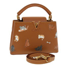 LOUIS VUITTON Catgram Capsine BB Hand Bag 2way Brown M53185 LV Auth 42827S-1