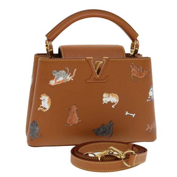 LOUIS VUITTON Catgram Capsine BB Hand Bag 2way Brown M53185 LV Auth 42827S