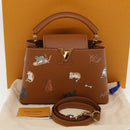 LOUIS VUITTON Catgram Capsine BB Hand Bag 2way Brown M53185 LV Auth 42827S-12