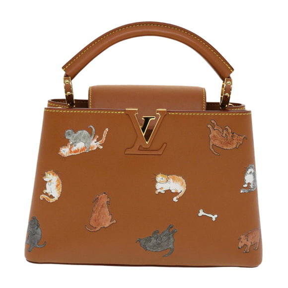 LOUIS VUITTON Catgram Capsine BB Hand Bag 2way Brown M53185 LV Auth 42827SM