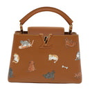LOUIS VUITTON Catgram Capsine BB Hand Bag 2way Brown M53185 LV Auth 42827S-13