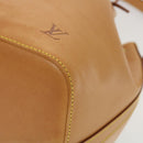 LOUIS VUITTON Nomad Leather Petit Noe Shoulder Bag Beige M85003 LV Auth 42829AV-15