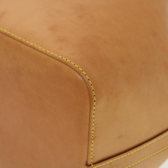 LOUIS VUITTON Nomad Leather Petit Noe Shoulder Bag Beige M85003 LV Auth 42829AV