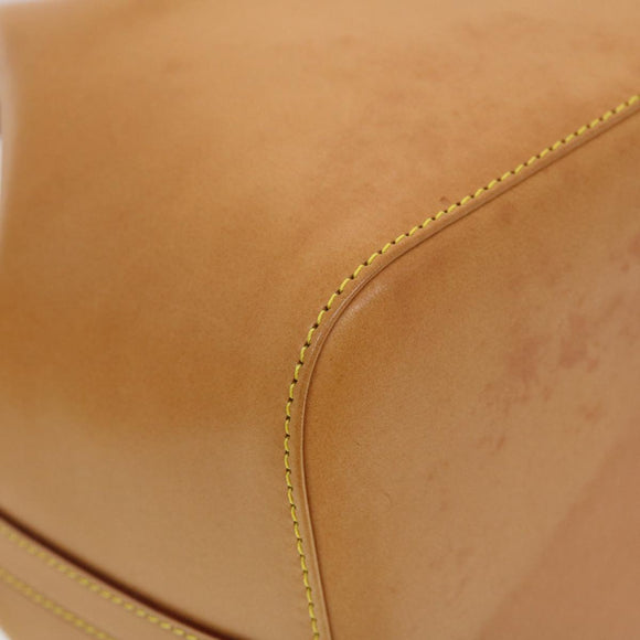LOUIS VUITTON Nomad Leather Petit Noe Shoulder Bag Beige M85003 LV Auth 42829AV