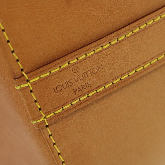 LOUIS VUITTON Nomad Leather Petit Noe Shoulder Bag Beige M85003 LV Auth 42829AV