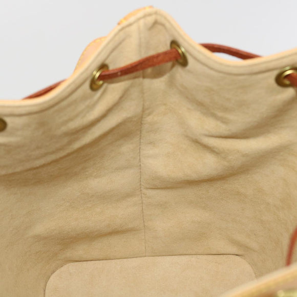 LOUIS VUITTON Nomad Leather Petit Noe Shoulder Bag Beige M85003 LV Auth 42829AV