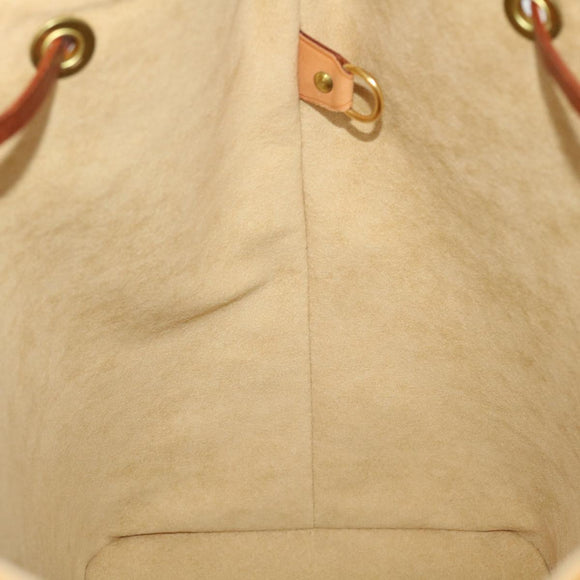 LOUIS VUITTON Nomad Leather Petit Noe Shoulder Bag Beige M85003 LV Auth 42829AV