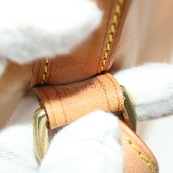 LOUIS VUITTON Nomad Leather Petit Noe Shoulder Bag Beige M85003 LV Auth 42829AV