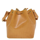 LOUIS VUITTON Nomad Leather Petit Noe Shoulder Bag Beige M85003 LV Auth 42829AV-2