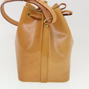 LOUIS VUITTON Nomad Leather Petit Noe Shoulder Bag Beige M85003 LV Auth 42829AV-4