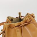 LOUIS VUITTON Nomad Leather Petit Noe Shoulder Bag Beige M85003 LV Auth 42829AV-6